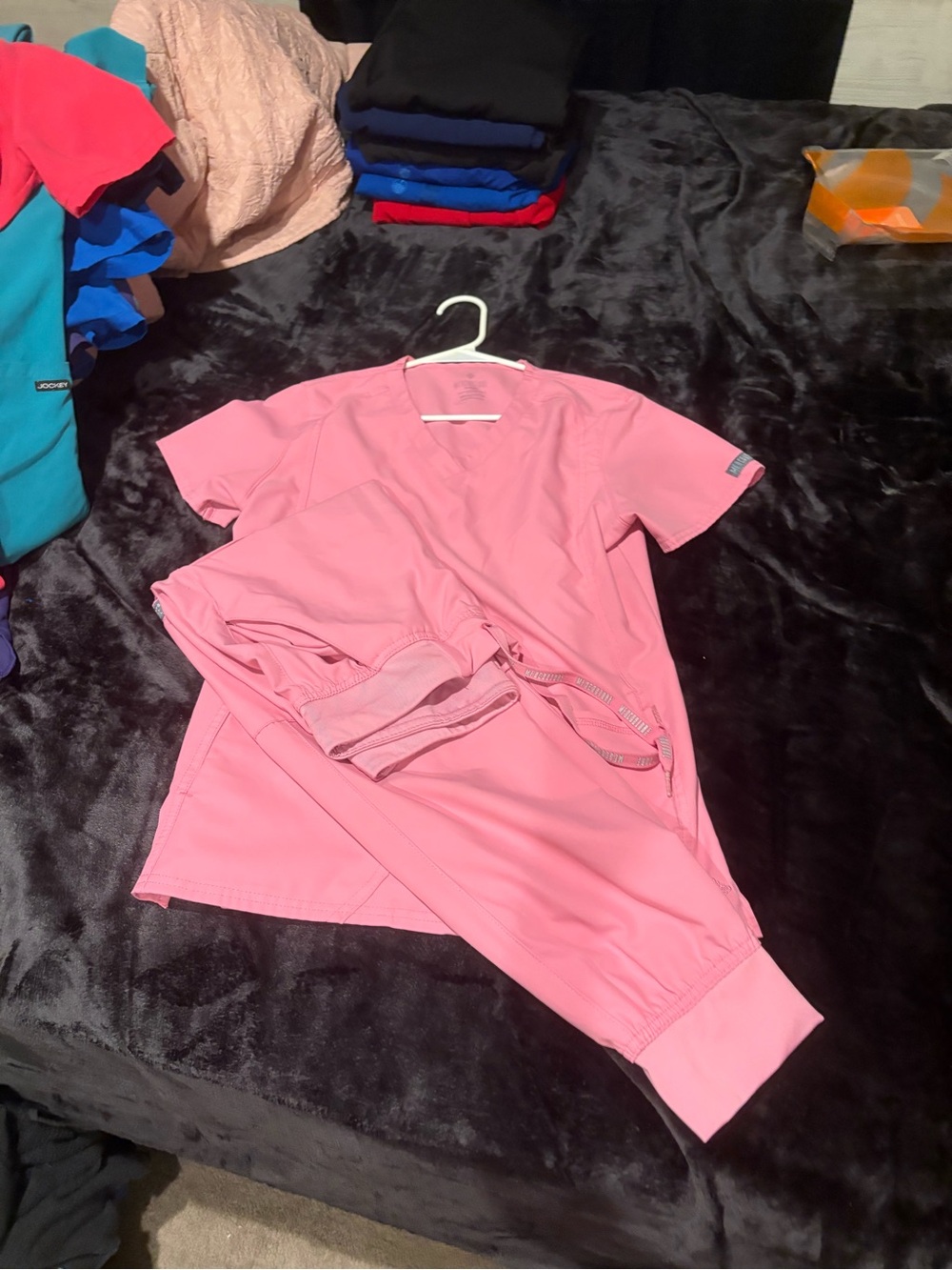 Med Couture Pink Women's Scrub Set